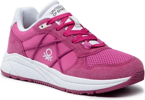 Sneakersy UNITED COLORS OF BENETTON - Ascent BTW117306 Fucsia/White