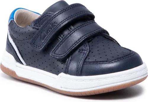 Sneakersy CLARKS - Fawn Solo T 261589887 Navy Leather Sneakersy CLARKS - Fawn Solo T 261589887 Navy Leather