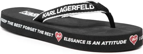 Žabky KARL LAGERFELD - KL81001s Black Lthr