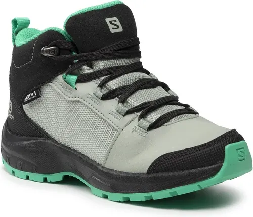 Trekingová obuv Salomon - Outward Cswp J 412848 09 W0 Phantom/Aqua Gray/Mint Leaf