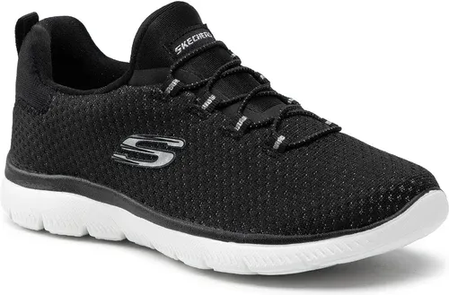 Sneakersy SKECHERS - Bright Bezel 149204/BKSL Black/Silver