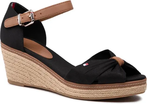 Espadrilky TOMMY HILFIGER - Iconic Elba Sandal FW0FW00906 Black 990