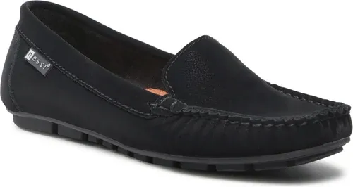 Mokasíny NESSI - 17130 Czarny TF