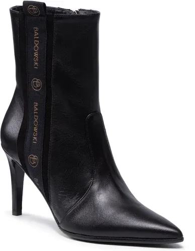 Členkové čižmy BALDOWSKI - D03608-2835-001 Skóra Czarna/Zamsz Czarny