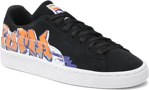 Sneakersy Puma - Suede Street Art Jr 380889 01 Puma Black/Vibrant Orange