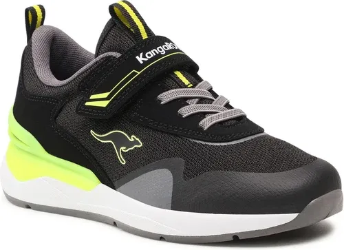 Sneakersy KANGAROOS - Kd-Gym Ev 18722 000 5062 S Jet Black/Neon Yellow