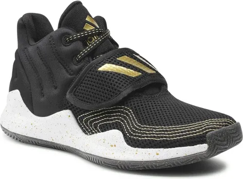 Topánky adidas - Deep Threat Primeblue J S29014 Core Black / Gold Metallic / Cloud White
