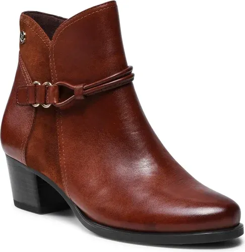 Členkové čižmy CAPRICE - 9-25312-27 Cognac Comb 313