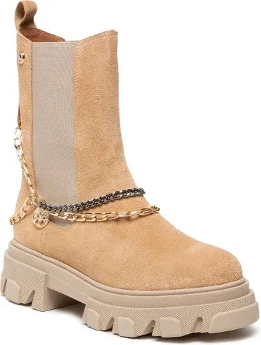 Členkové čižmy ROBERTO - 2998 Piasek Welur