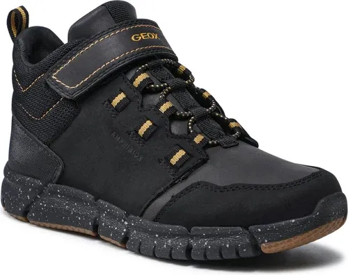 Šnurovacia obuv Geox - J Flexyper B.B Abx A J949XA 032FU C9241 M Black/Dk Yellow