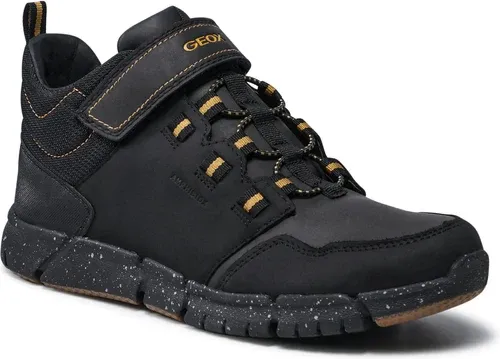 Šnurovacia obuv Geox - J Flexyper B.B Abx A J949XA 032FU C9241 S Black/Dk Yellow