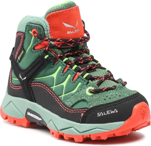 Trekingová obuv Salewa - Jr Alp Trainer MId Gtx GORE-TEX 5960 Myrtle/Tender Shot