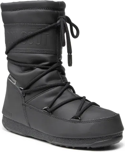 Snehule MOON BOOT - Mid Rubber Wp 24010300 Black