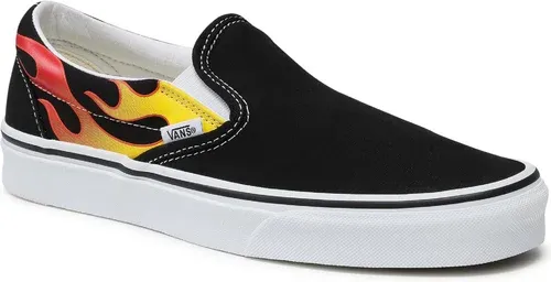 Tenisky Vans - Classic Slip-On VN0A38F7PHN1 (Flame) Black/Black/Tr Wht