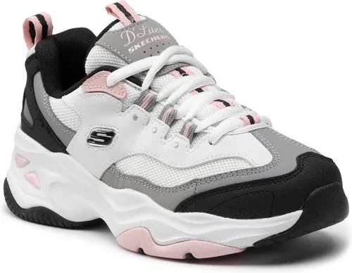 Sneakersy SKECHERS - Fresh Diva 149492/WBPK White/Black/Pink