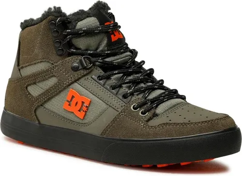 Sneakersy DC - Pure High-Top Wc Wnt ADYS400047 Dusty Olive/Orange(Doo)
