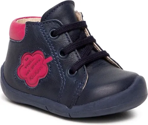 Šnurovacia obuv Kickers - Waouk 858381-10 Navy/Pink 102