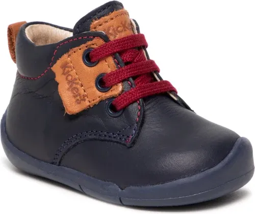 Členková obuv KICKERS - Wazzap 8584000-10 Navy/Camel 101