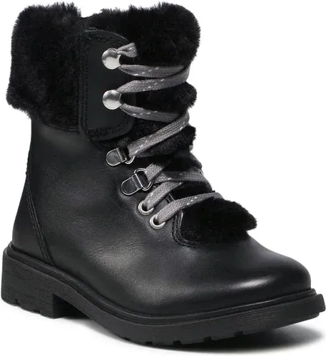 Outdoorová obuv Clarks - Astrol Hiker T 261616806 Black Leather