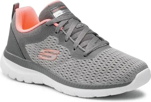 Topánky SKECHERS - Quick Path 12607/GYCL Gray/Coral