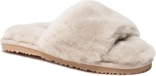 Papuče MOU - Sheepskin Fur Slide Slipper FW161001L Sand