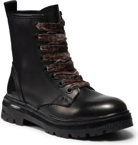 Členkové čižmy WRANGLER - Clash WL12570A Black/Military 298