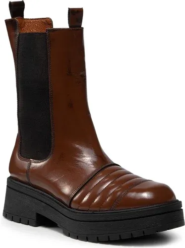 Členkové čižmy KARINO - 3863/015-F Brąz