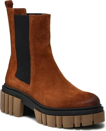 Členkové čižmy NESSI - 21118 Camel W