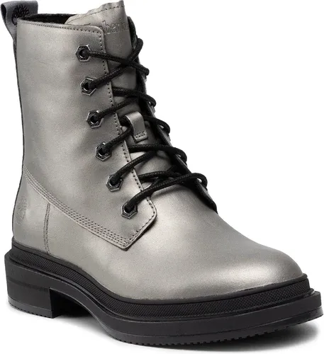 Členkové čižmy TIMBERLAND - Lisbon Lane Boot TB0A257VX691 Mdgry Metalfullgrain