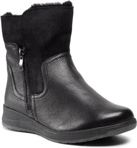 Členkové čižmy CAPRICE - 9-26352-27 Black Nappa 022