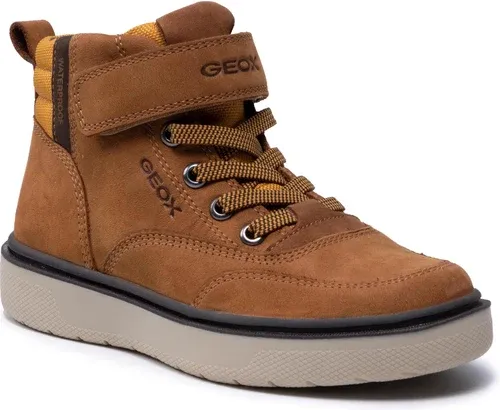 Šnurovacia obuv Geox - J Riddock Boy Wpf A J167TA 032FU C2286 S Dk Yellow/Brown