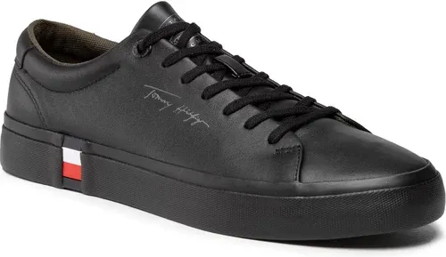 Sneakersy Tommy Hilfiger - Corporate Modern Vulc Leather FM0FM03727 Black BDS