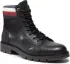 Čižmy TOMMY HILFIGER - Elevated Rwb Collar Lth Boot FM0FM03825 Black BDS