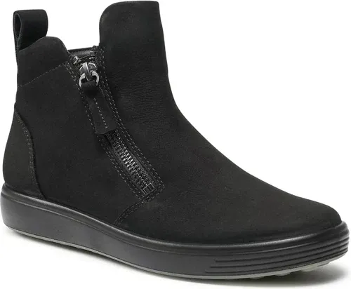 Členkové čižmy ECCO - Soft 7 W 47031351052 Black/Black