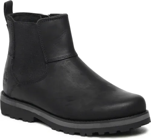 Šnurovacia obuv Timberland - Courma Kid Chelsea TB0A28QA001 Black Full Grain