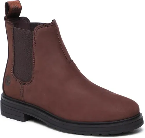 Kotníková obuv s elastickým prvkom TIMBERLAND - Hannover Hill TB0A2HBB9311 Dark Brown Nubuck