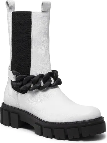 Kotníková obuv s elastickým prvkom R.POLAŃSKI - 1389 Biało/Czarny