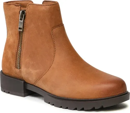 Členkové čižmy SOREL - Emelie II Zip Wp NL4328 Taffy Leather/Black