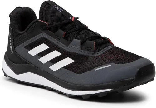 Topánky adidas - Terrex Agravic Flow K FX4101 Core Black / Crystal White / Solar Red