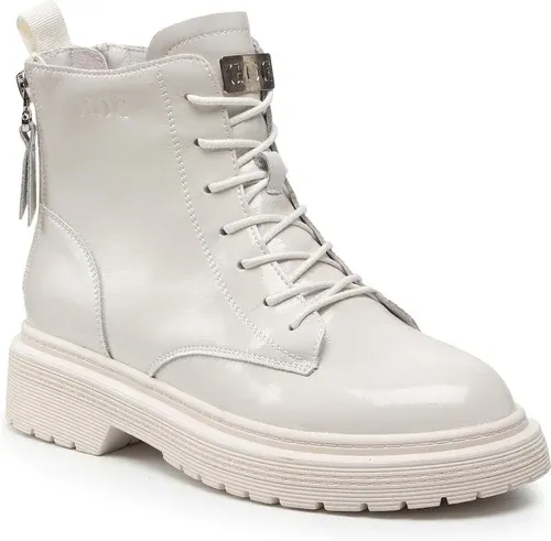 Členkové čižmy GOE - II2N4013 Off White Členkové čižmy GOE - II2N4013 Off White