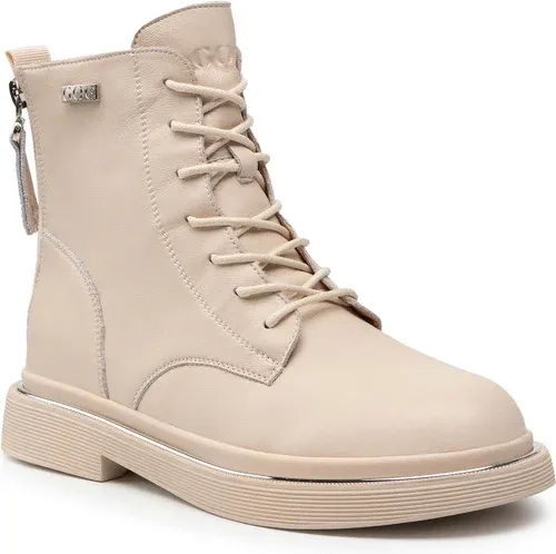 Členkové čižmy GOE - II2N4015 Beige Členkové čižmy GOE - II2N4015 Beige
