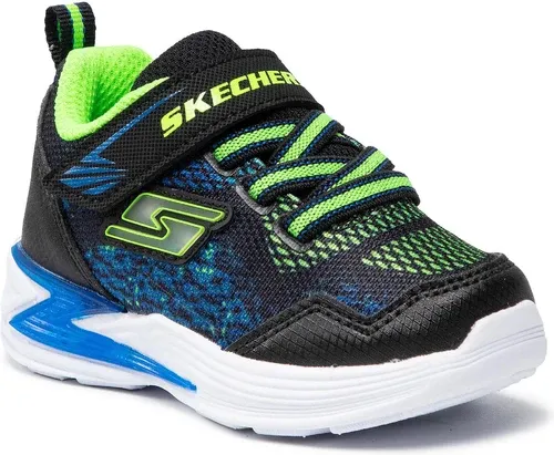 Sneakersy SKECHERS - Derlo 90563N/BBLM Blk/Blue/Lime