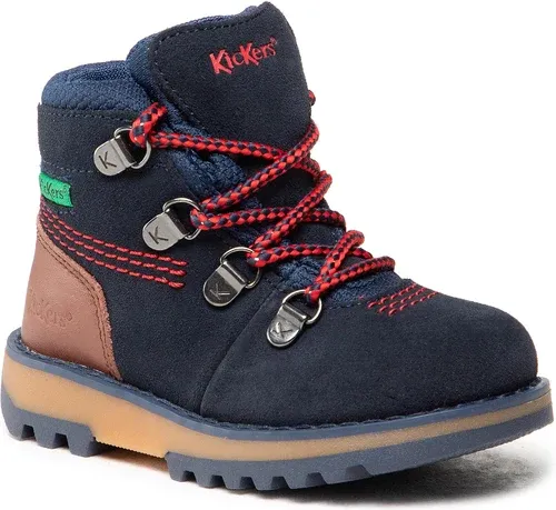 Šnurovacia obuv Kickers - Kicknature 878760-10 M Red/Navy 103