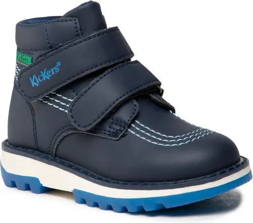 Čižmy KICKERS - Kickfun 878750-10 S Navy/Blue 101