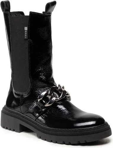 Kotníková obuv s elastickým prvkom NESSI - 21098 Czarny 711