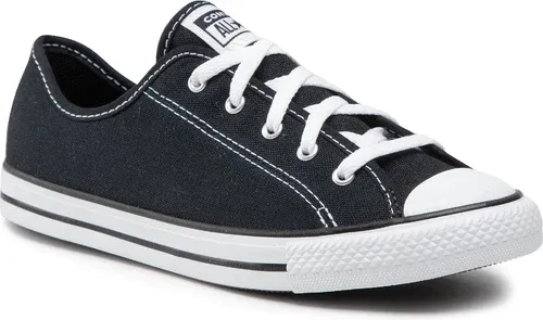 Plátenky Converse - Ctas Dainty Ox 564982C Black/White/Black