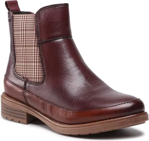 Členkové čižmy JANA - 8-25407-27 Merlot 540