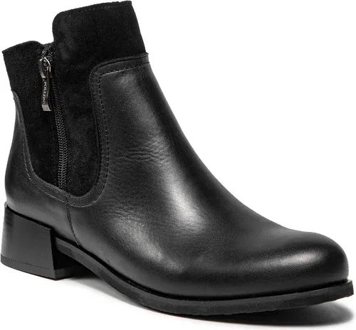 Členkové čižmy POLLONUS - 5-1323-003 Czarny Lico/Wel