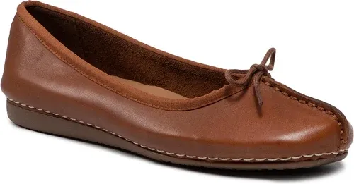 Baleríny CLARKS - Freckle Ice 203529304 Dark Tan Lea