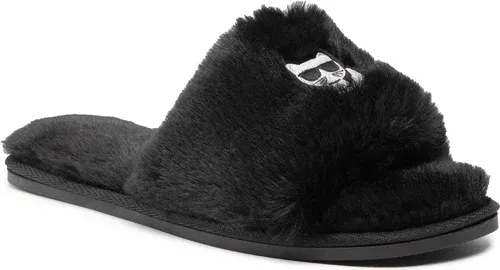 Papuče KARL LAGERFELD - KL49001T Black Synth Fur